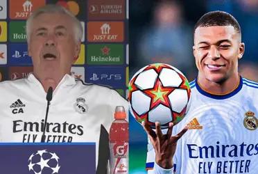 El entrenador del Real Madrid tuvo su impresión por la posible llegada de Mbappé.