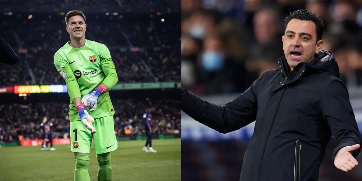 El entrenador español decidió sustituirlo cuando terminó la primera parte.