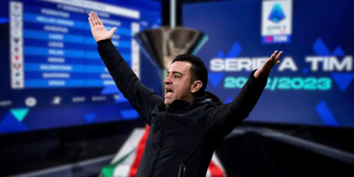 El entrenador español está muy conforme con su rendimiento, pero al parecer en el Barça lo quieren dejar ir a Italia.