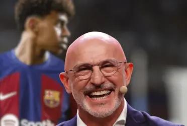El entrenador español se refirió al joven talento del FC Barcelona con una increíble declaración