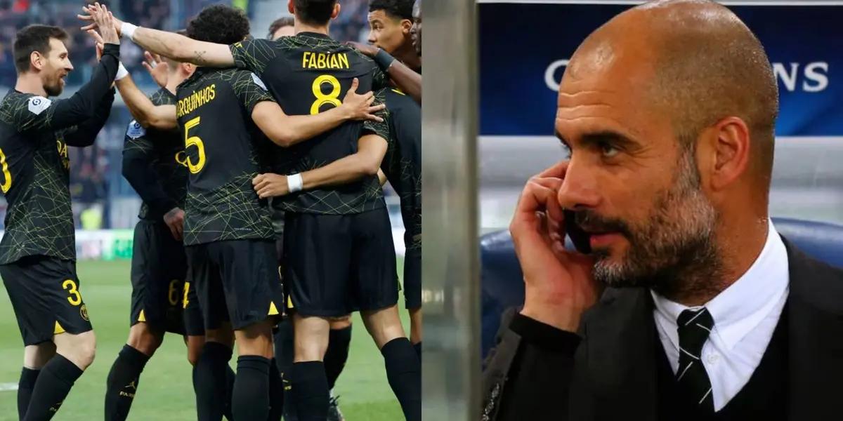 El entrenador ex Barcelona habló con una gran figura del París.