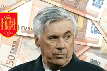 El entrenador gana 910.00 euros en el Madrid y para llegar a la selección española estaría cobrando el doble.