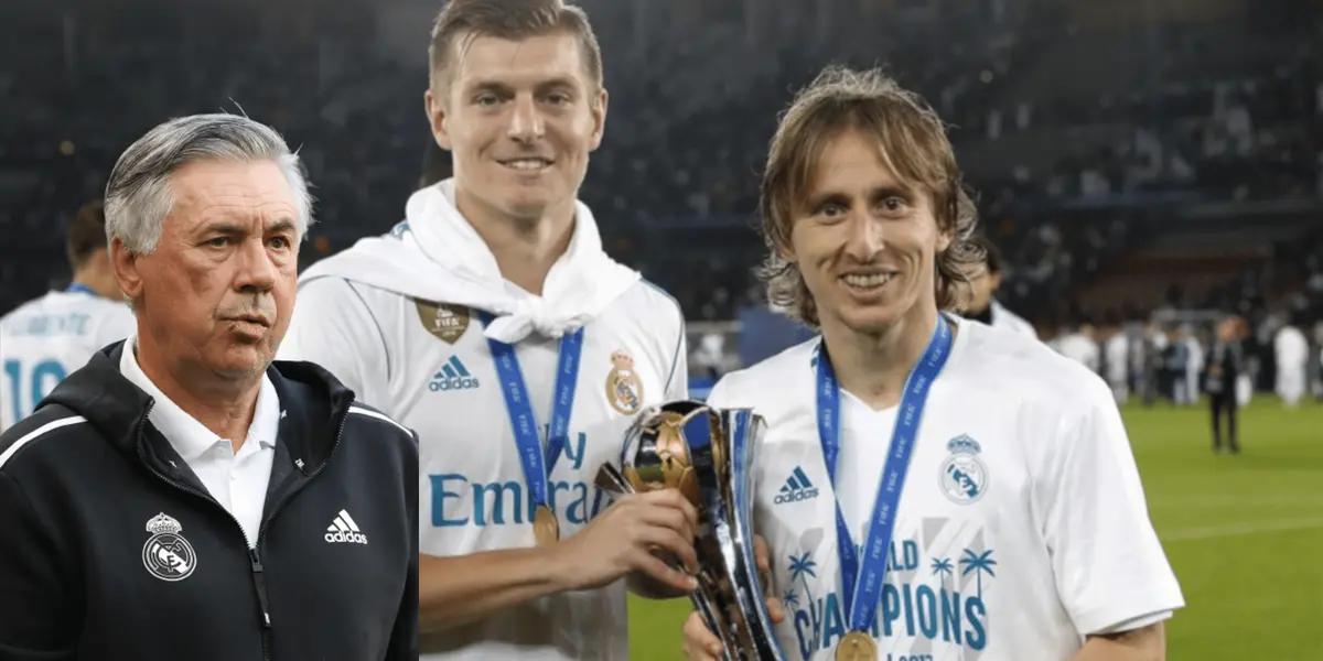 El entrenador italiano habló sobre los dos históricos del Madrid.