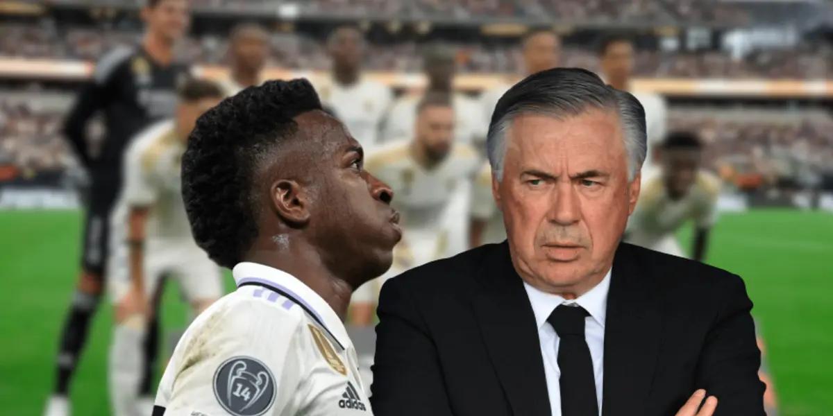 El entrenador italiano perderá mucho en el ataque con la ausencia de Vinicius.