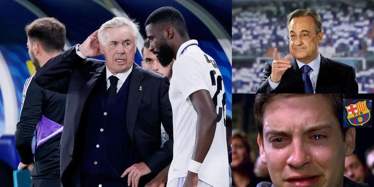 El entrenador madridista se le dio una buena noticia a los merengues, y una muy mala a los hinchas culés.