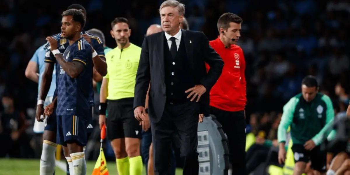 El entrenador merengue se refirió al designador que estaba listo de antemano para que debiera pateral