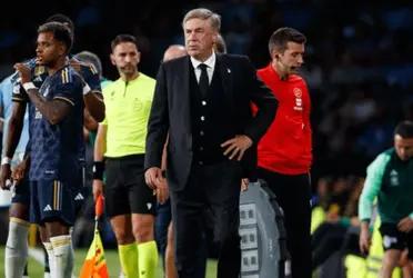 El entrenador merengue se refirió al designador que estaba listo de antemano para que debiera pateral