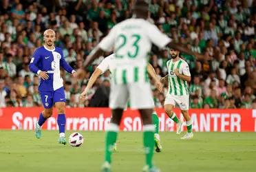 El equipo de Diego Simeone no pudo repetir lo hecho en la primera jornada y se quedó con un punto en su visita al Betis.