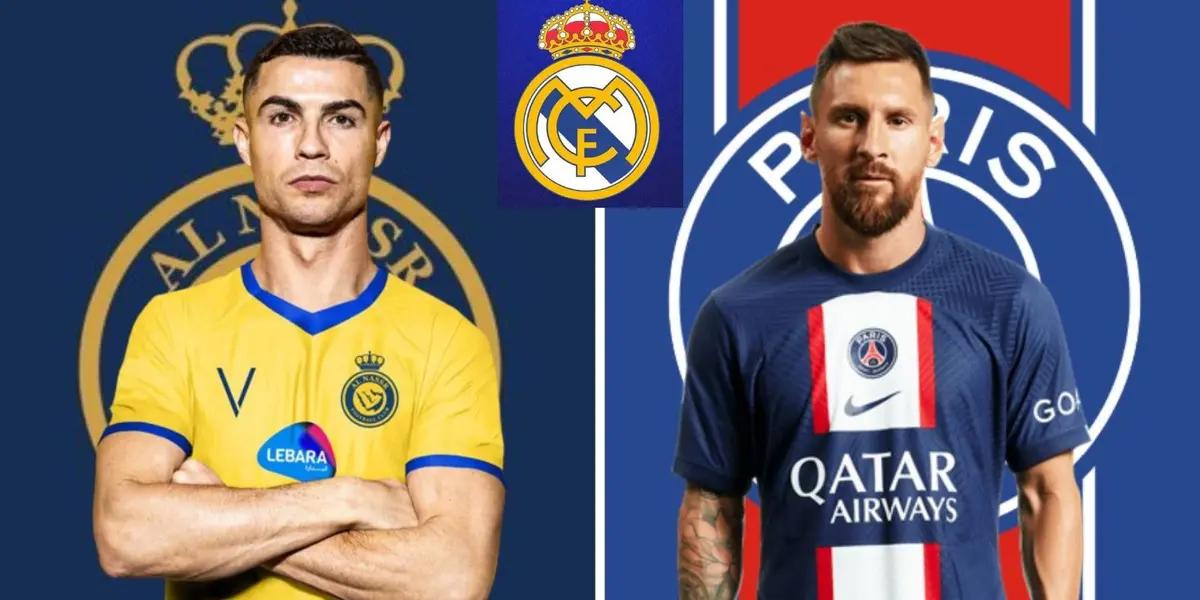 El equipo merengue no jugó pero tuvo presencia en el partido de Messi vs Cristiano.