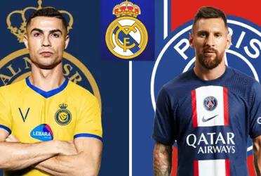 El equipo merengue no jugó pero tuvo presencia en el partido de Messi vs Cristiano.