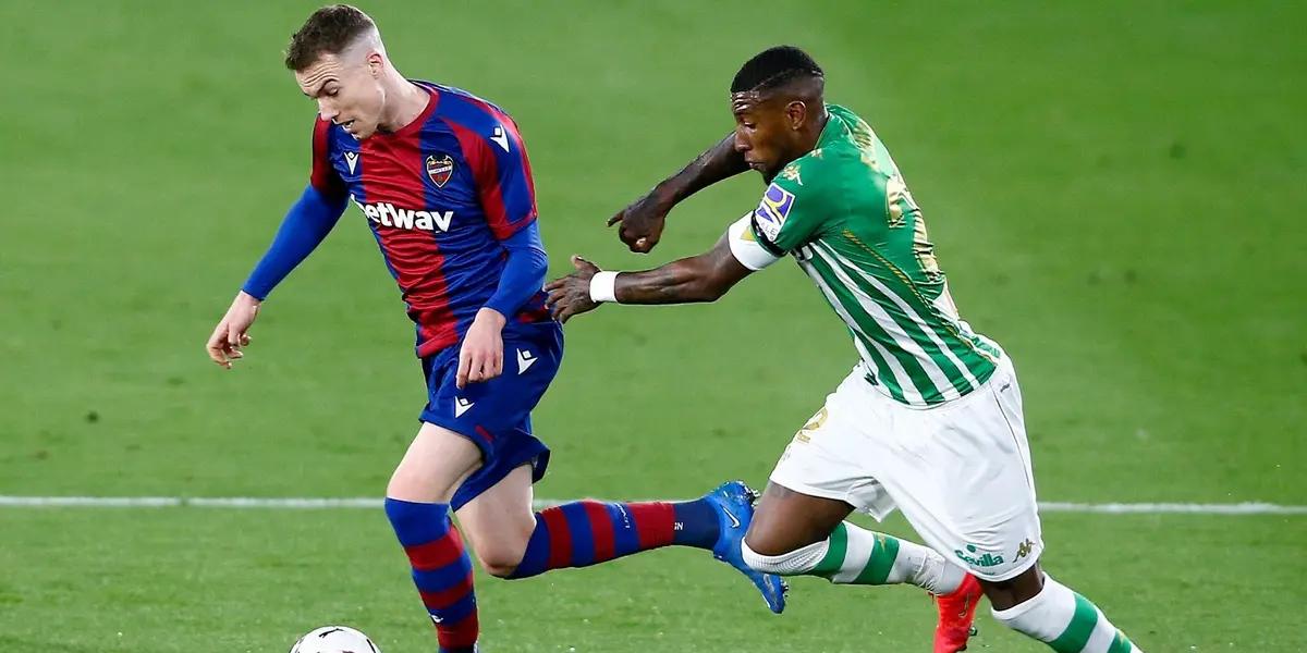 El equipo verdibanco, tercero en la tabla de posiciones de LaLiga, visitará al Levante, en un duelo de realidades totalmente diferentes.