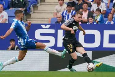 El Espanyol y el Elche empataron 2 a 2 por la jornada 11 de La Liga
