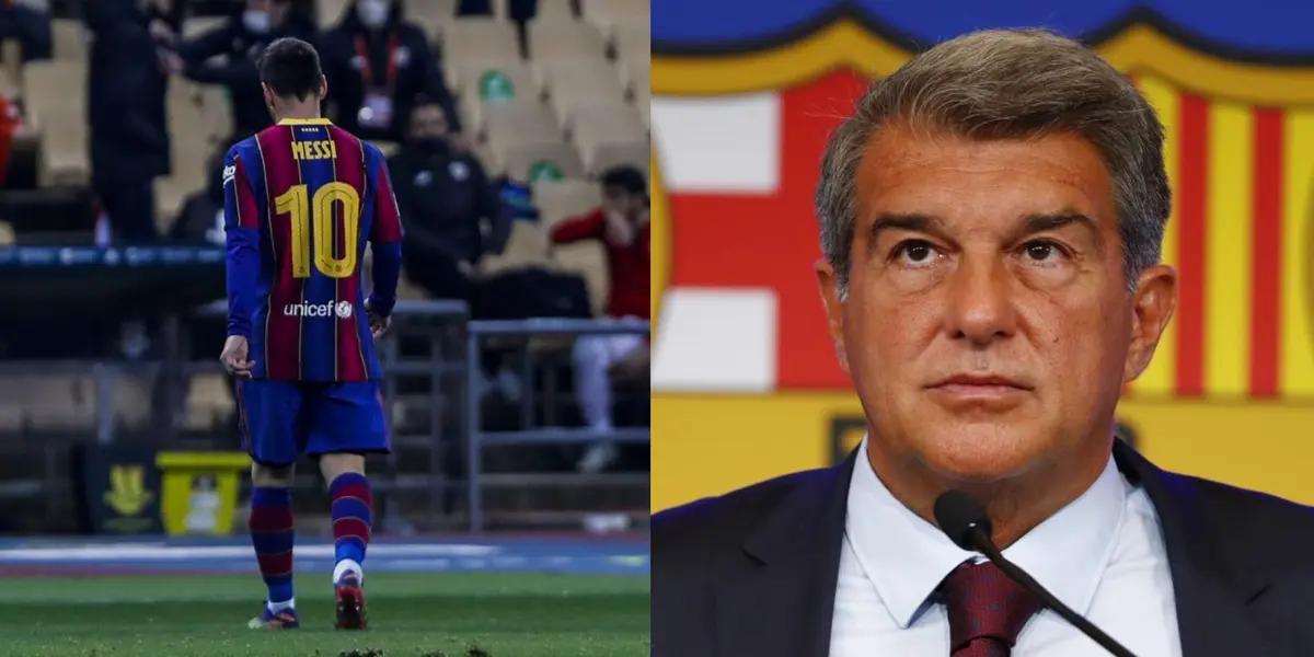 El ex azulgrana no tuvo un buen paso como entrenador, pero sufrió la partida del ‘10’.