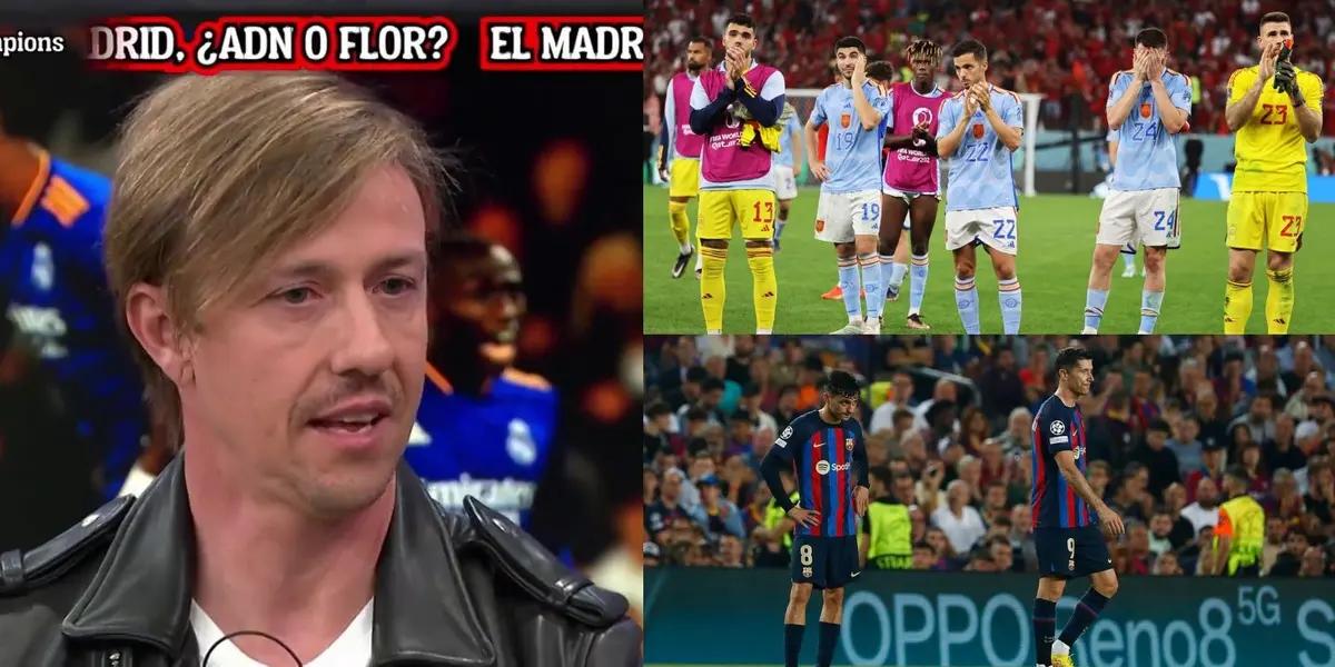 El ex centrocampista del Real Madrid comparó a La Roja con el Barça para explicar la nueva decepción.