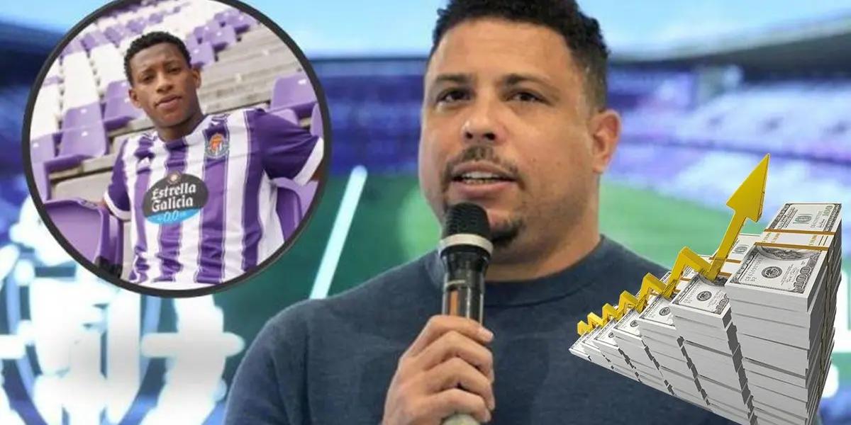 El excéntrico presidente del Real Valladolid podría estar por faltar a una de sus promesas a la hora de seducir al futbolista ecuatoriano para seguir en España.