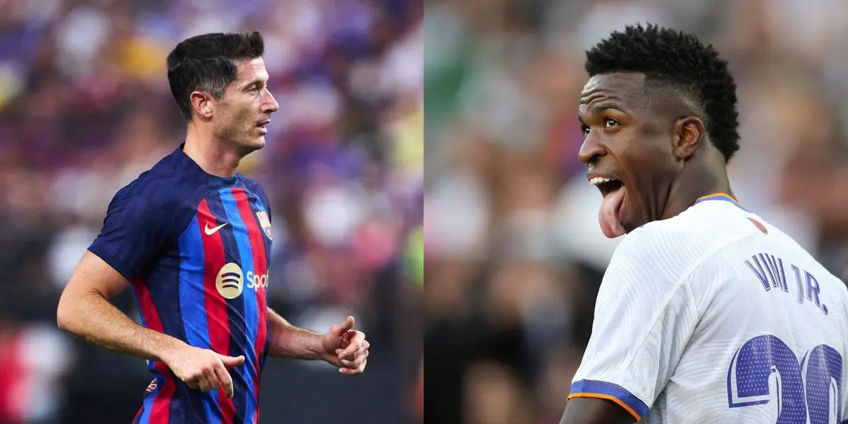 El extremo brasileño y una comparación con el polaco que no favorece al nuevo delantero Culé.