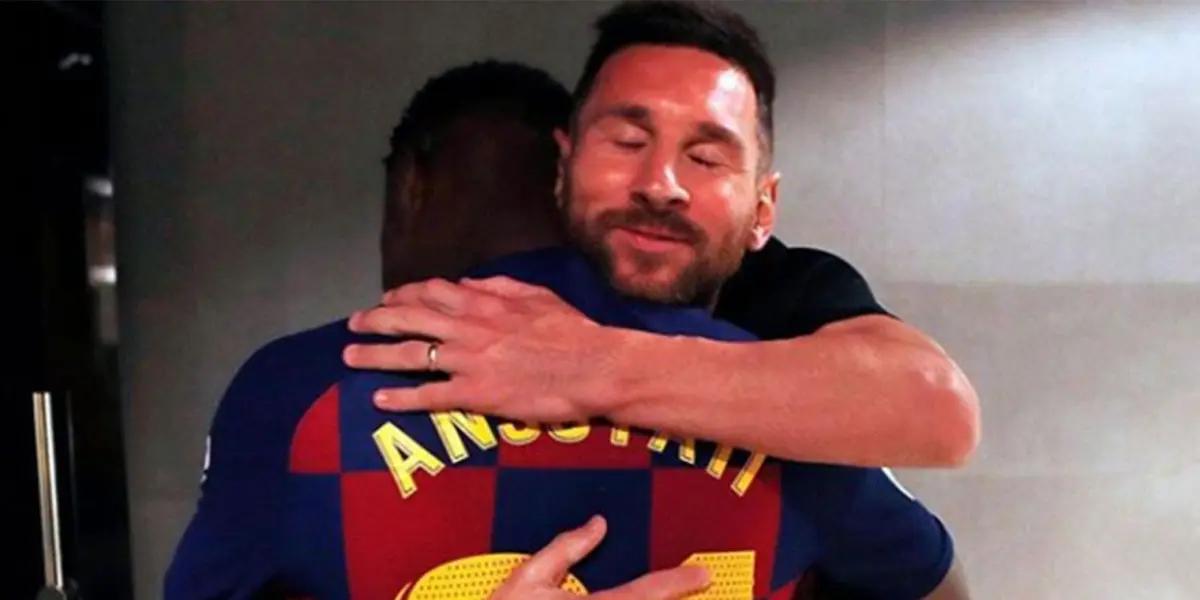 El extremo del Barcelona enalteció la figura humana de La Pulga.