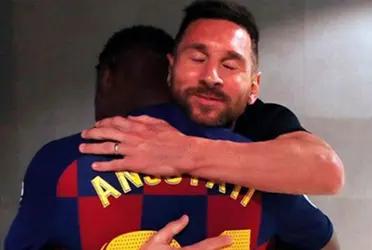 El extremo del Barcelona enalteció la figura humana de La Pulga.