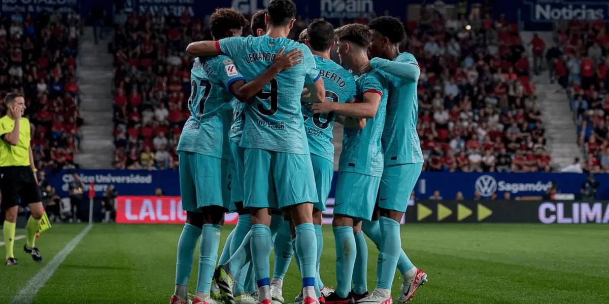 El FC Barcelona lo ha trabajado y lo ha conseguido: buen triunfo en Pamplona para quedar a 2 del Madrid con una polémica incluida