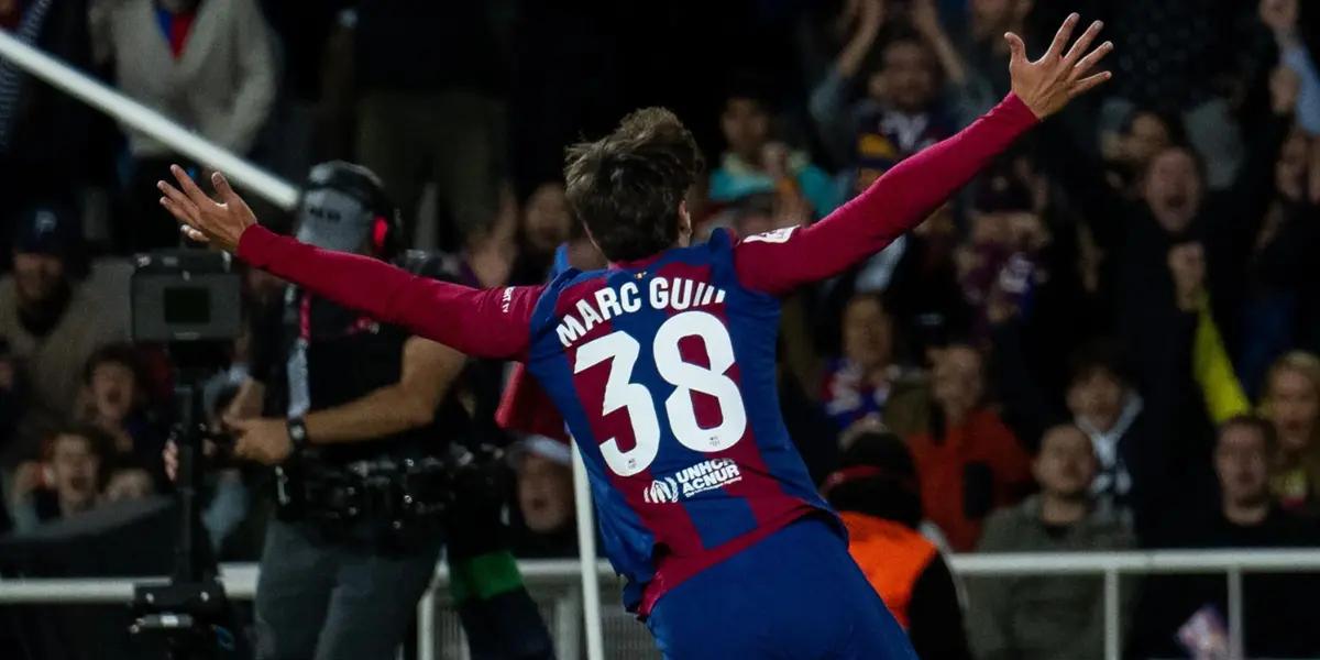 El FC Barcelona se pone arriba con gol de Marc Guiu