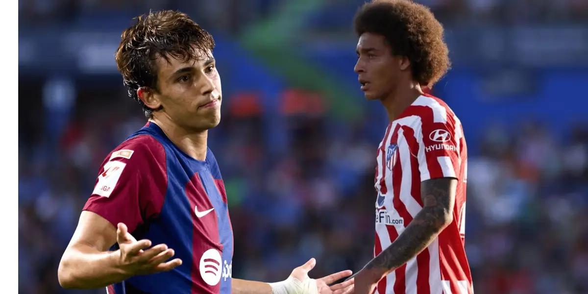 El FC Barcelona vence con superioridad al Aleti con un tanto del portugués, el belga no lo aguantó más y lo embistió duramente