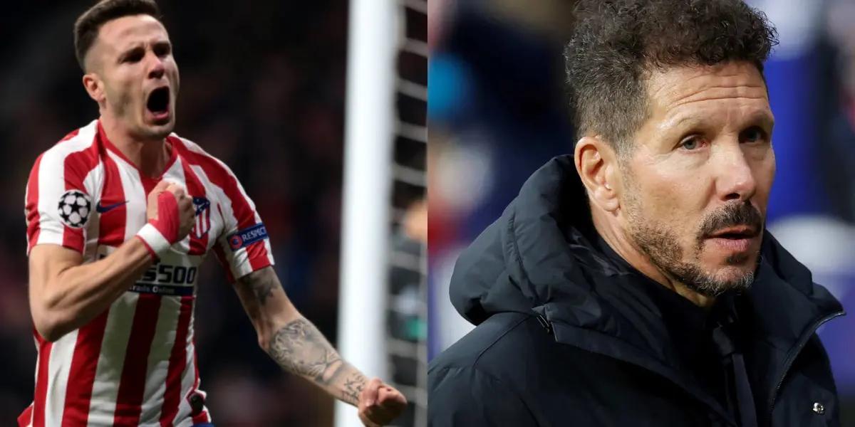 El festejo de Saúl que hizo pensar a los fans que tiene un problema con Simeone