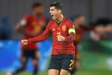 El festival de Álvaro Morata continúa en Georgia vs España y ya son tres goles