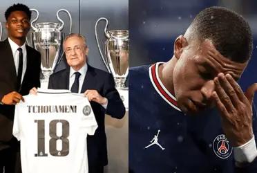 El francés fue presentado oficialmente como nuevo jugador del Rey de Europa y reveló la conversación que tuvo con Mbappé