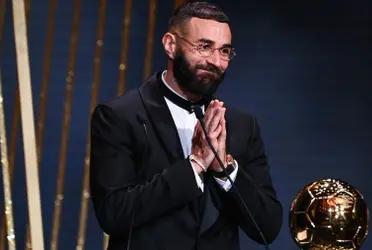 El francés, galardonado como el mejor de la temporada, lució un curioso Look.