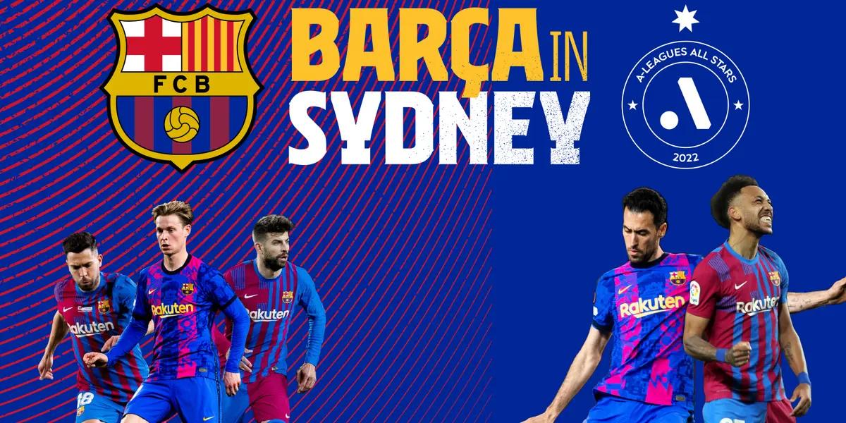 El Fútbol Club Barcelona jugará por primera vez en Australia el próximo 25 de mayo, Barcelona jugará en el Accor Stadium de Sydney contra un combinado de jugadores de la A-League australiana.