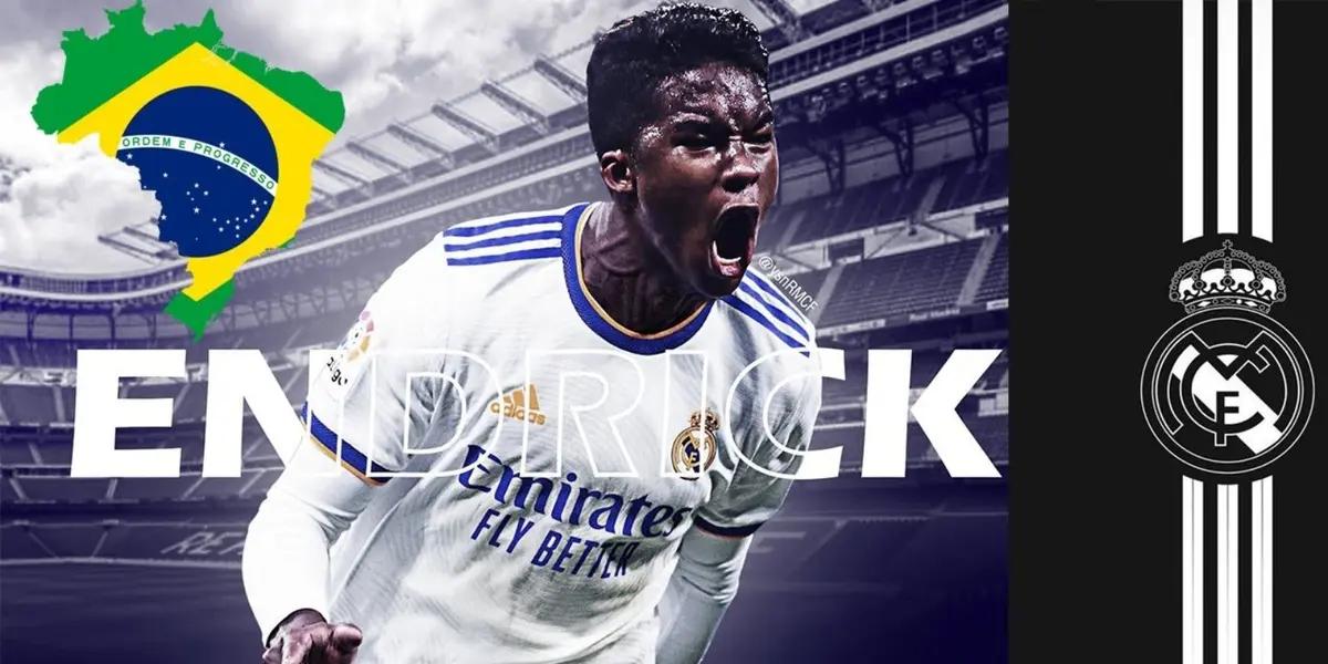 El futbolista de 16 años del Palmeiras conversó con Vinicius y Rodrygo, eso decantó al atacante ha aceptar la oferta del cuadro merengue.