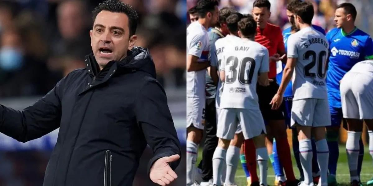 El futbolista azulgrana cargó contra su entrenador por haberlo sacado.