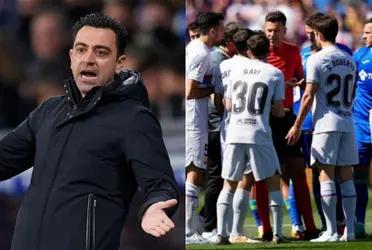 El futbolista azulgrana cargó contra su entrenador por haberlo sacado.