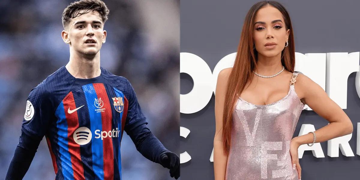 El futbolista blaugrana estuvo junto a la reconocida artista.