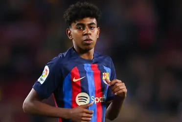 El futbolista blaugrana pasó a la historia con el partido de ayer.