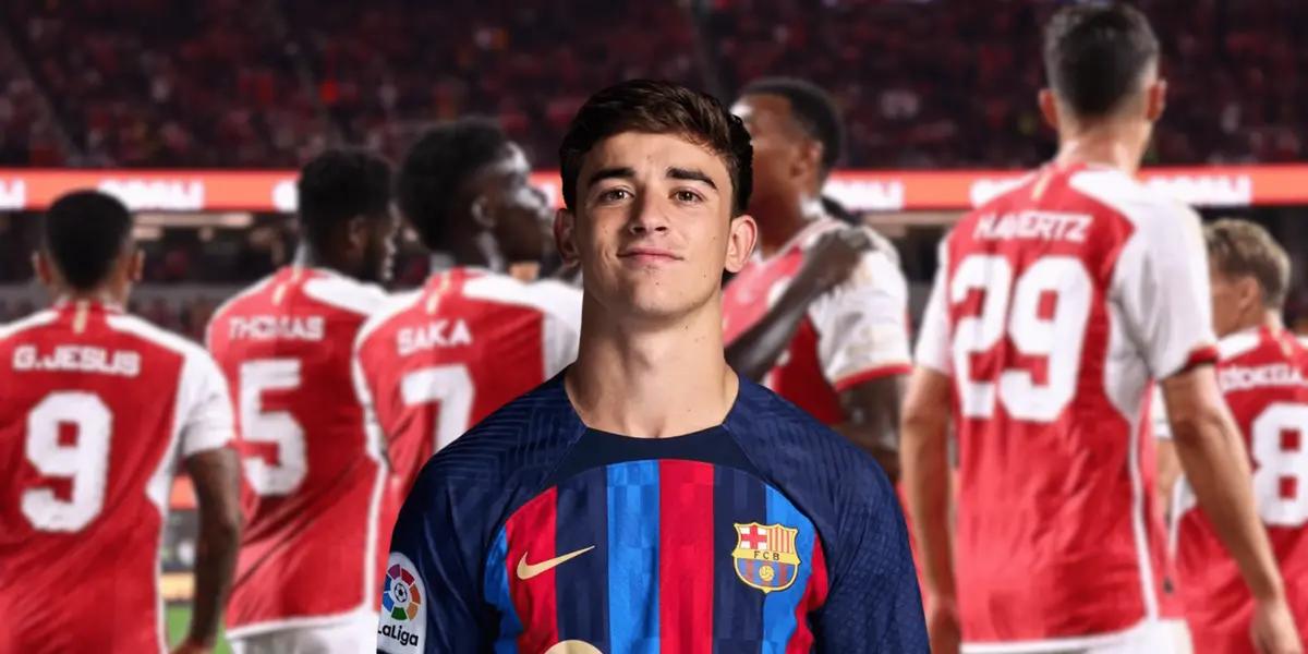 El futbolista blaugrana no pudo estar en el amistoso contra los Gunners.