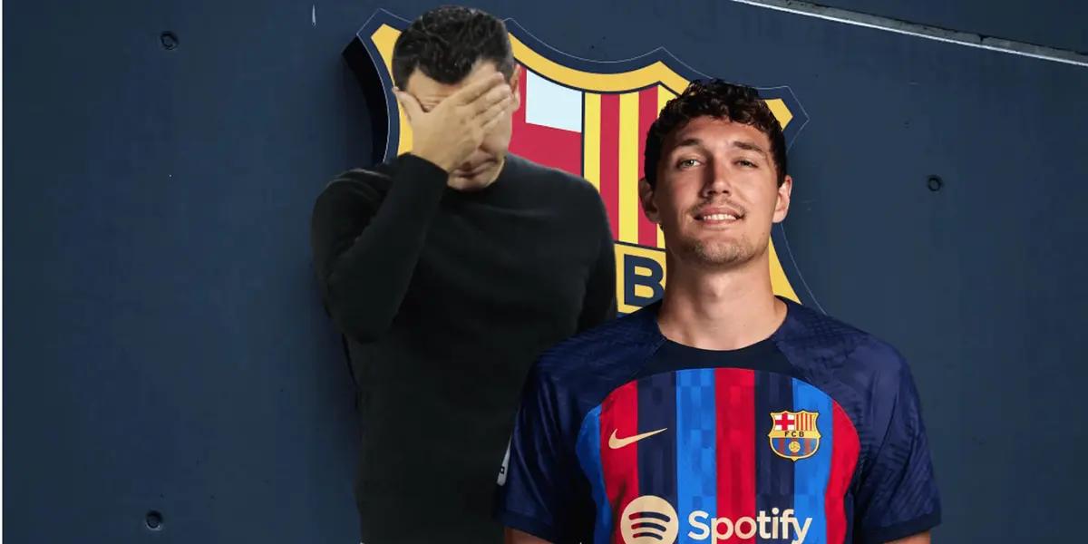 El futbolista blaugrana salió en el Estadio de la Cerámica antes de que comenzara la segunda parte.