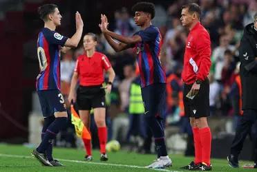 El futbolista blaugrana se metió en la historia del equipo catalán.