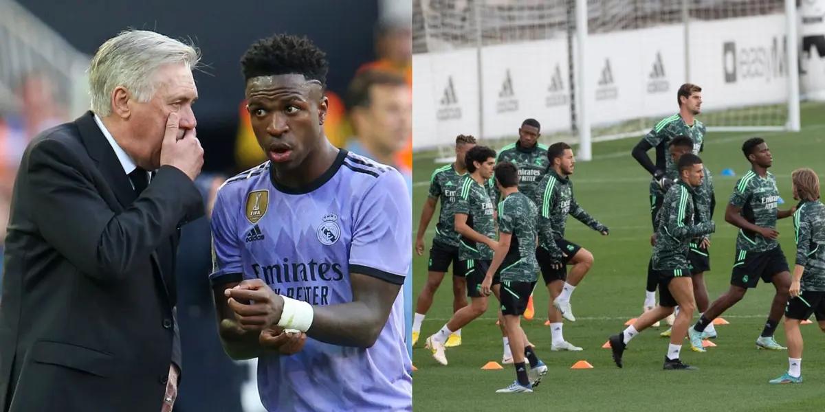 El futbolista brasileño no estuvo entrenando con sus compañeros este martes.