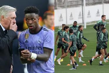 El futbolista brasileño no estuvo entrenando con sus compañeros este martes.