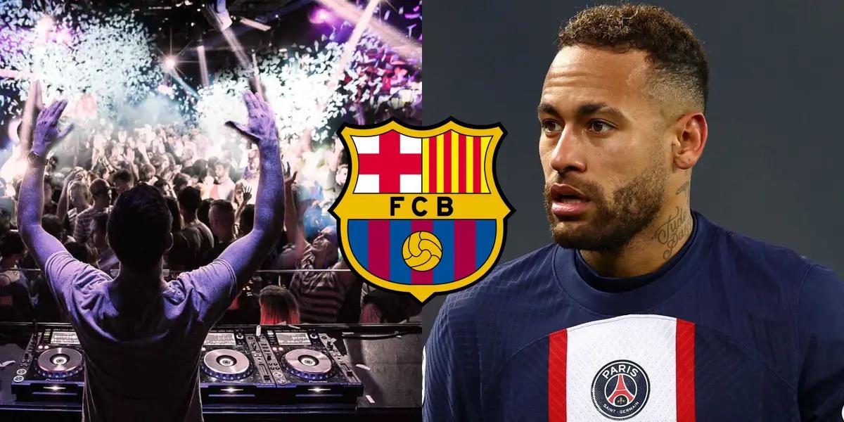 El futbolista brasileño fue visto en el aeropuerto de Barcelona.