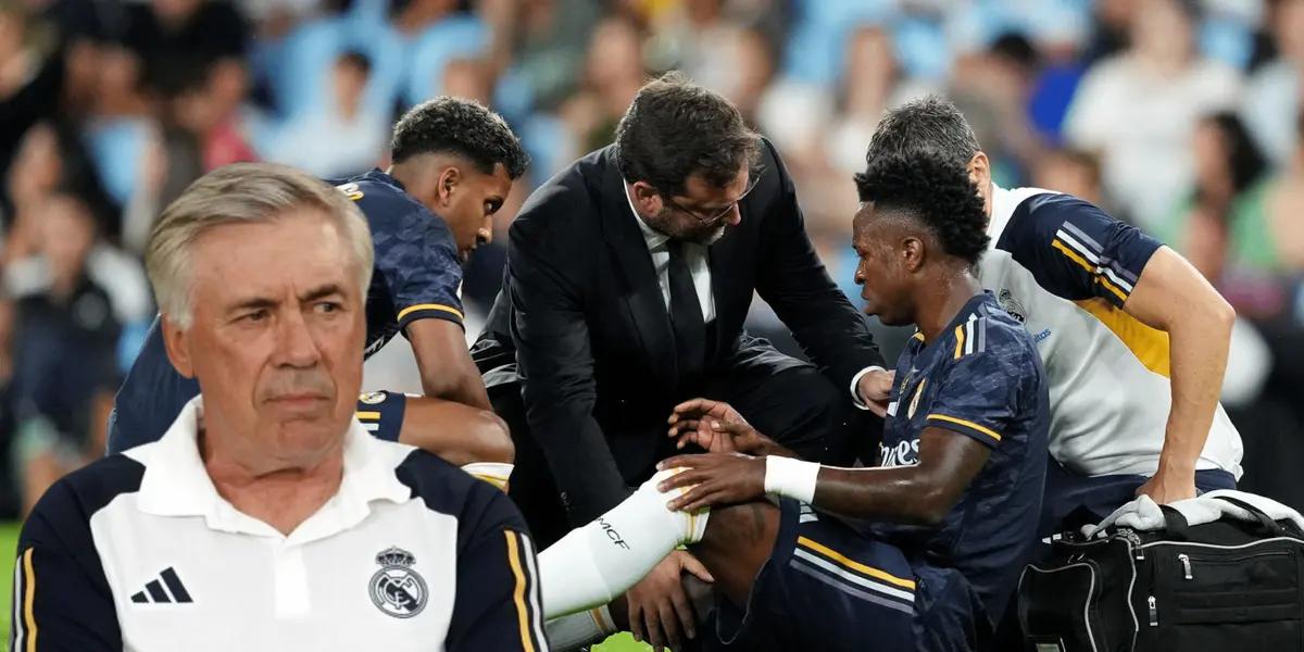 El futbolista brasileño se perderá el próximo partido por lesión y Carlo Ancelotti ya tiene que pensar un reemplazante.