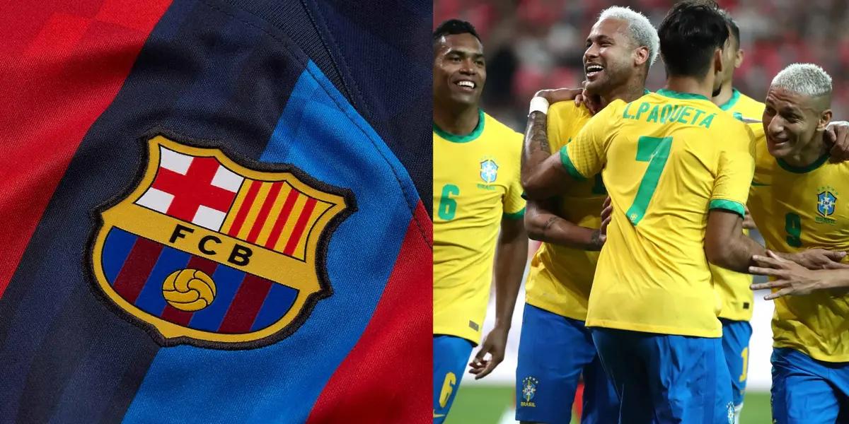 El futbolista brasileño se postuló para llegar al Blaugrana en el verano.