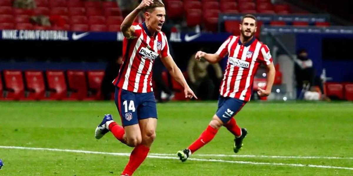 El futbolista de la selección española marcó un golazo que sentenció el partido frente al Valladolid