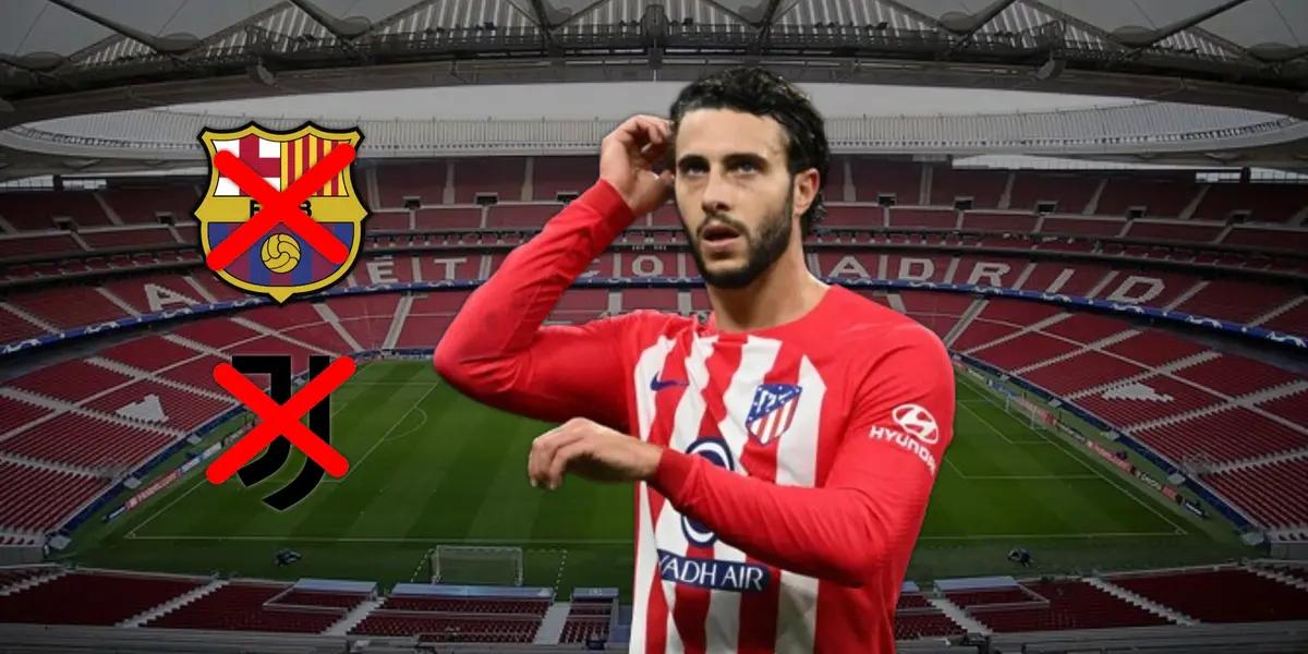 El futbolista del Colchonero acaba contrato en junio de este año y no lo renovaría.