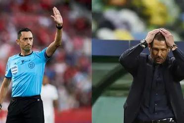 El futbolista del conjunto rojiblanco se quejó del arbitraje.
