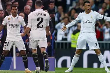 El futbolista del Madrid sorprendió a todos con su festejo en Londres.