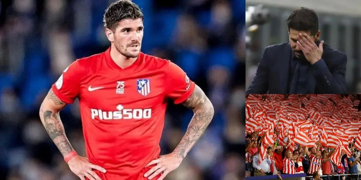 El futbolista no es del agrado de los hinchas del Atlético, quienes parecen no quererlo más en el equipo.