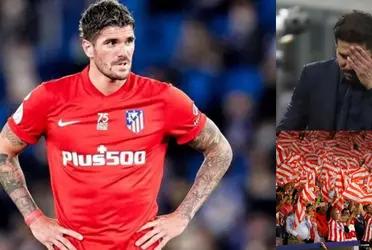 El futbolista no es del agrado de los hinchas del Atlético, quienes parecen no quererlo más en el equipo.