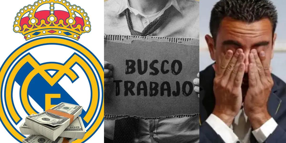 El futbolista estuvo a punto de llegar al Barça, pero continúa sin tener equipo.